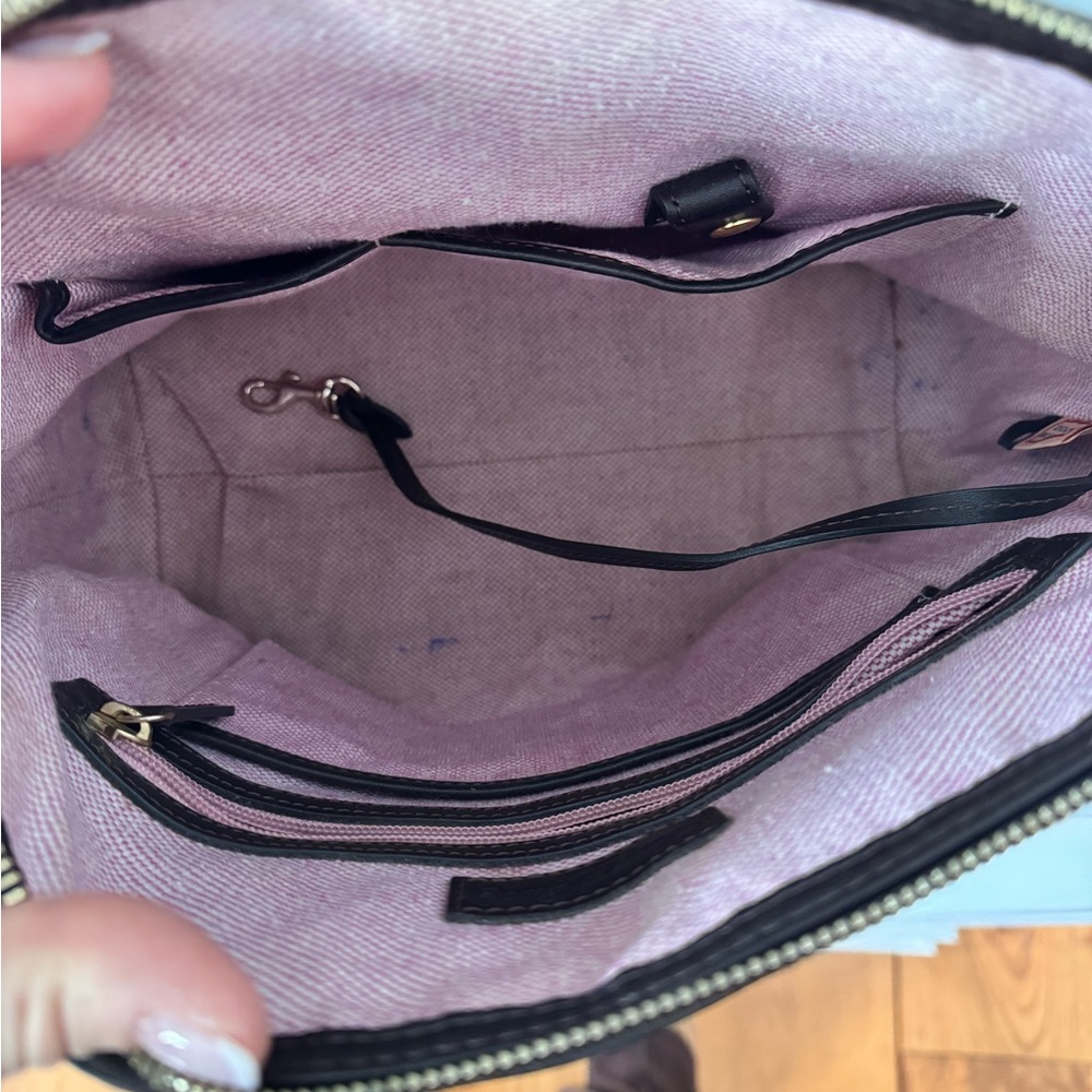 SOLD: Dooney & Bourke Croc-Embossed Leather Satchel - Picture 12 of 14